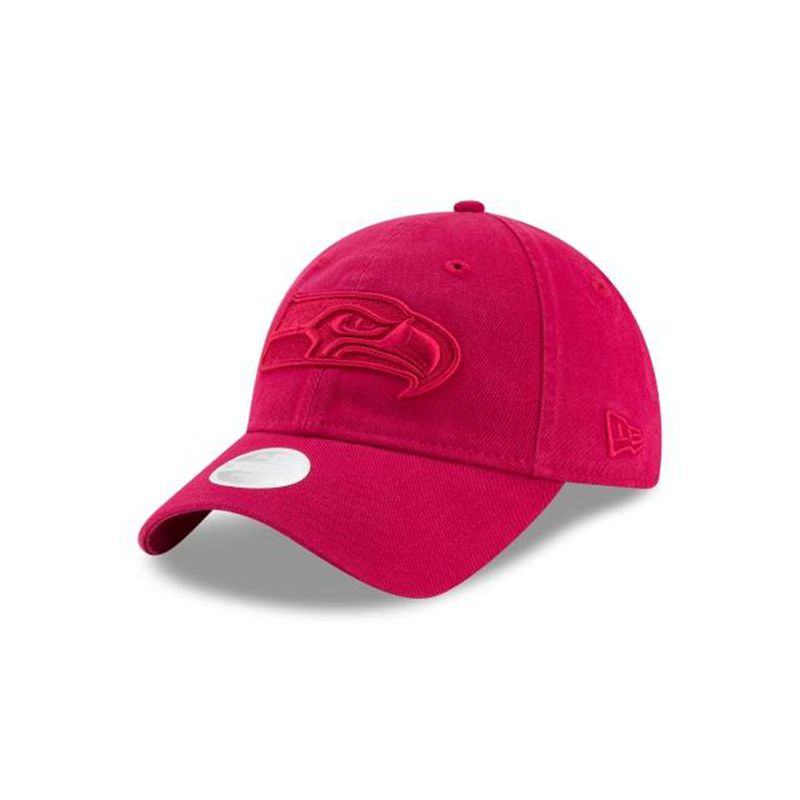 NFL Seattle Seahawks Womens Core Classic Tonal 9Twenty Adjustable (ZYO8056) - Red New Era Caps